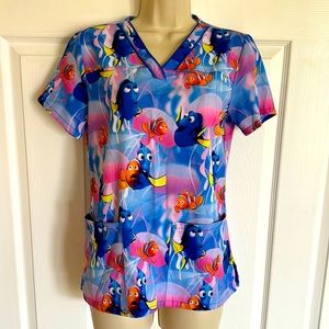 Disney Finding Nemo scrub top